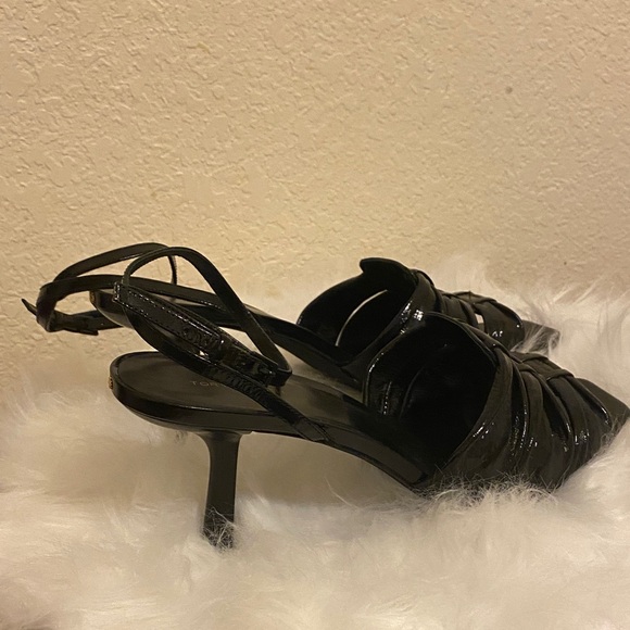 Tory Burch Black Strappy Heels - Picture 3 of 5